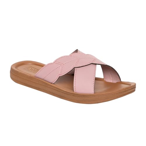 Image of BELLA Women Fashion Flat Slip On Black Sandal | Durable | Stylish | Comfortable | Slip Resistant | Lightweight and Breathable