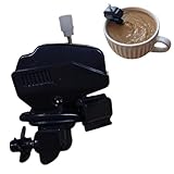 Boat Motor Coffee Stirrer,Stainless Steel Clips Can Hold Cups Tightly,Boat Propeller Coffee Stirrer,Boat Engine Outboard Motor Coffee Mixer,Wind up Mini Boat Motor Drink Mixer
