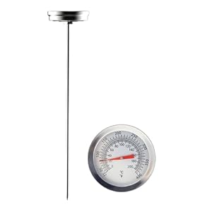 Rudiaoa Öltemperaturmesser Edelstahl Lange Sonde