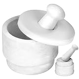 【Heavy Duty & Conveniente】---- Los materiales buenos para hacer mortero y maja deben ser lo suficientemente duros como para aplastar la sustancia en lugar de desgastarla. Así es nuestro conjunto de mortero y maja. La capacidad de 17 onzas/ 2.1 tazas puede satisfacer todas sus necesidades de molienda.