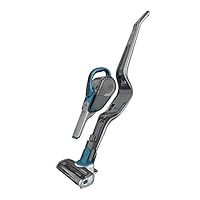 BLACK+DECKER SVJ520BFS-GB 2 in 1 Cordless Vac with Smart tech, Plastic, 25 W, Grey/Blue