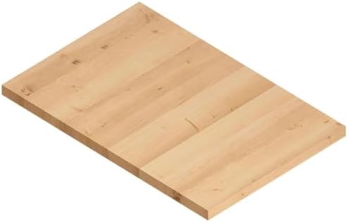 Solid Wood Butcher Block Countertop - 12"x7.5"x0.5" Unfinished Bu...