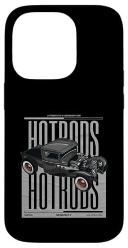 Big Block Vintage Retro Muscle Cars, Custom V8 Hot Rod �X�}�z�P�[�X iPhone 14 Pro �p