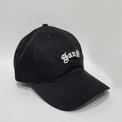 Boné Dad Hat Preto Algodão Aba Curva Strapback Ajuste Metal Confortável Streetwear SanD S&D