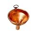 Produktbild CopperGarden Trichter aus blankem Kupfer I Einfülltrichter 7 cm Durchmesser I Kupfertrichter zum Ein- & Umfüllen von Flüssigkeiten I Handgearbeiteter Trichter aus Kupfer I EU Markenqualität
