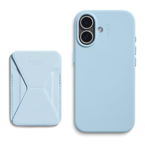 MOFT Snap Case MOVAS™ Vegan Leather for iPhone 16 Soothing Mist & Magnetic Wallet Stand Soothing Mist