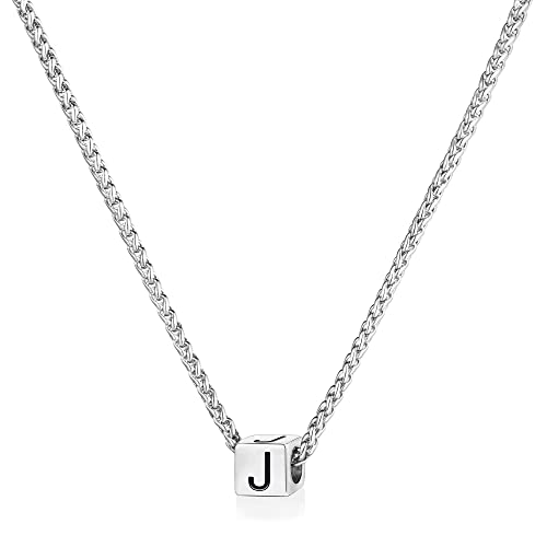 Jsjoy Mens Letter Necklaces Silver Initial J Necklace Graduation Gifts For Him 2023 Mens Stainless Steel Necklace Initial Pendant Necklaces For Boys Birthday Gifts For Men #TOP7