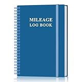 Mileage Log Book for Car - Vehicle Maintenance Log Book, Mileage Log Book for Business, Track Mileage, Expenses, Gas Consumption, Lubrication, Repairs & Accessories, 5.8' x 8.3', Blue