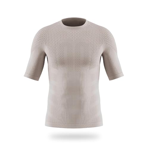 T-shirt compression manches courtes BAUERFEIND haut sport homme en polyamide