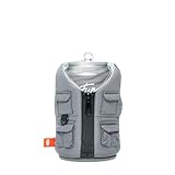 Puffin - The Adventurer Vest - Insulated 12 oz Can Cooler I Beer Bottle & Soda Can Insulator, Keep Drinks and Beverages Cold - Pewter
