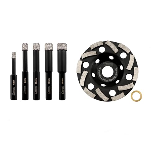 Set de brocas diamantadas secas para cerámica y mármol miniatura 1