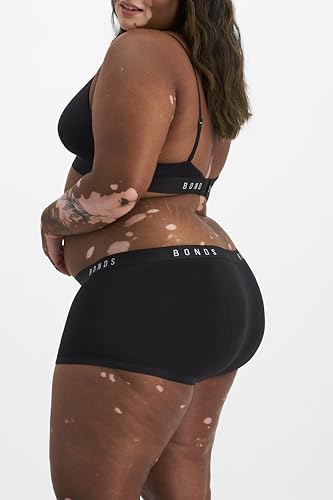 Bonds Women's Underwear Boy Shorts Pack, Luxe Originals Boyfit Panties, Cotton/Modal-Blend Underwear, 3-Pack4