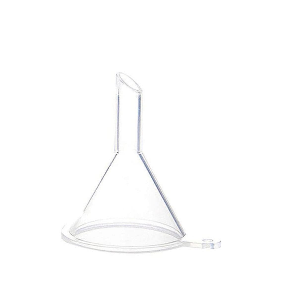 Ciieeo Small Clear Plastic Funnel for Perfume Essential Oil Filling Pouring End Spout for Cosmetic Containers Craft Projects Easy to Use