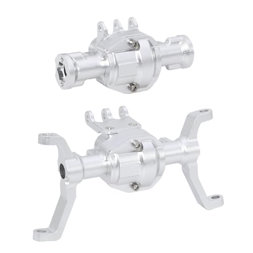 CNC Aluminum Front and Rear Portal Axle Housing Set RC Crawler for RedCat Ascent-18 Ascent18 Metal Part confident(Silver Set)