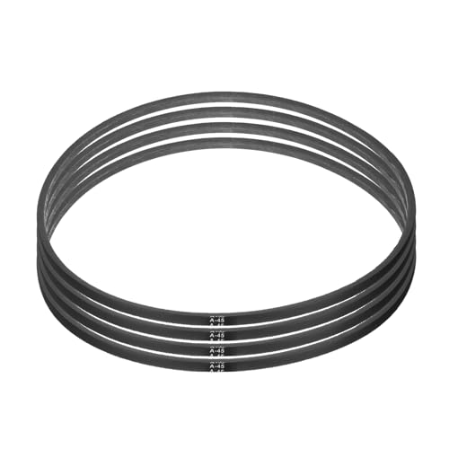 Image of uxcell 4pcs A45 or 4L470 Classic Wrapped Rubber V-Belt, 45 inch(1143mm) Inside Circumference, A Profile V Belt
