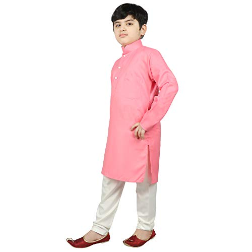 Image of SG YUVRAJ Raw Silk Kurta Set for Boys