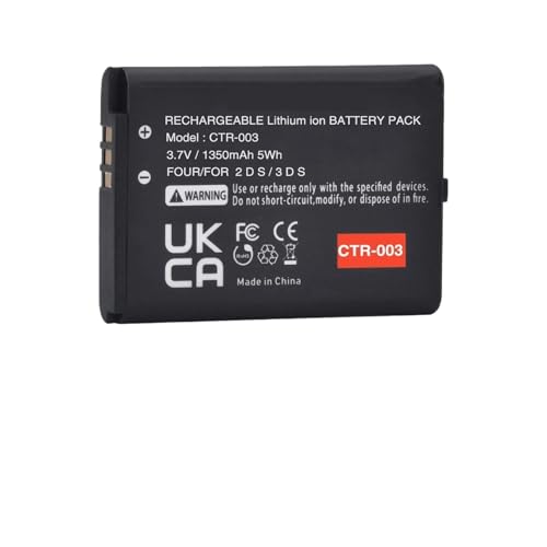 CTR-003 Replacement Battery 1350mAh Bateria ，Compatible for Nintendo， Switch Pro Wireless Controller 3DS(1 Battery)