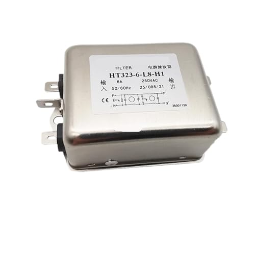 Filtro de potencia monofásico HT323 bipolar de 6A para protección contra interferencias