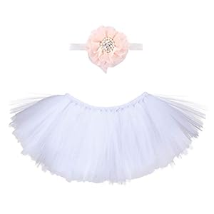 butterem reci¨¦n nacido Baby s?ugling fotograf¨ªa Tija Flores Tutu Rock Disfraz Ropa Ropa Cinta Set
