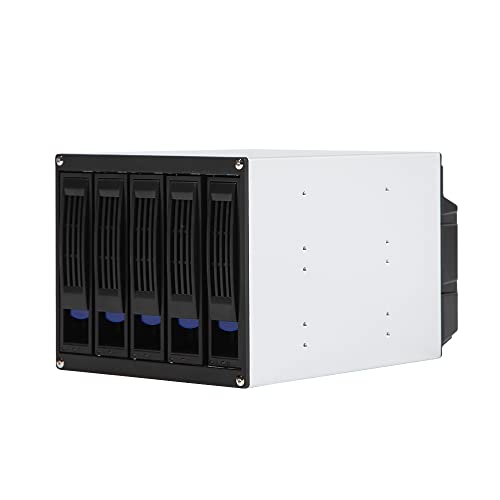 Caja externa para 5 discos SATA 2.5/3.5 con ventilador miniatura 4