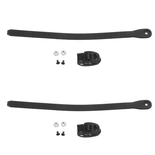 Healifty Correas Ajustables para Patines de Ruedas Hebilla Accesorio para Patinaje sobre Hielo Línea Juego de 2 Correas Negras de 280 MM Microajuste en Forma de Corazón y Tornillos