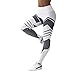 Produktbild LFEU Dame Sport Leggings Frauen Mode Geometrische Fitness Kleidung Weiß Gym Sportswear Hohe Taille Yogahosen