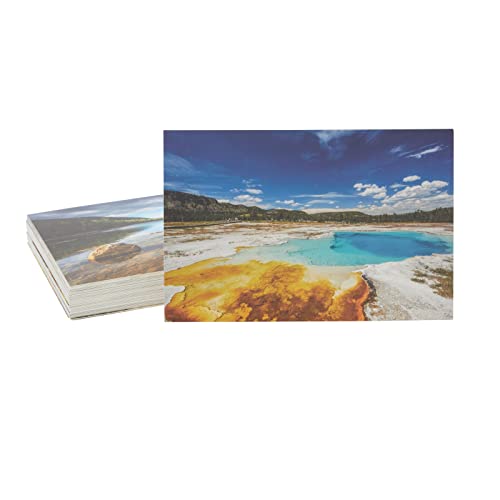 Pipilo Press 40 Pack Vintage US National Park Travel Postcards Bulk, 4x6 World Travel Post Cards with 40 Designs for Mailing Wall Art Print Decoration