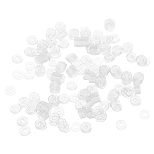 VINTORKY Kunststoffscheiben 500 Stück * 10 * 1 Mm Runde Flache Dichtungen Vinyl-schraubenscheiben Für Duschgriff-zubehör