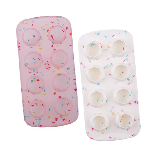 Molde de silicona flexible para cubitos de hielo forma ladrillo 2 pcs miniatura 1