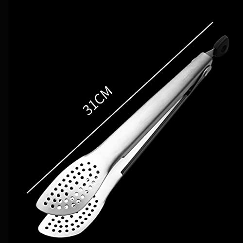 Kochzange Küchenzange aus Edelstahl, for Braten, Kochen, Brotbacken, Größe: 31 cm, flexibel einsetzbar