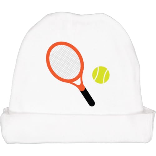 inktastic Tennis Racket and Ball Baby Beanie Hat