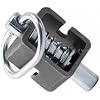 Trailer Gate Latch, Spring Latch Lock, Weld-On 5/8 Spring Latch Assembly with Plain Tube (2 Pack, Short)