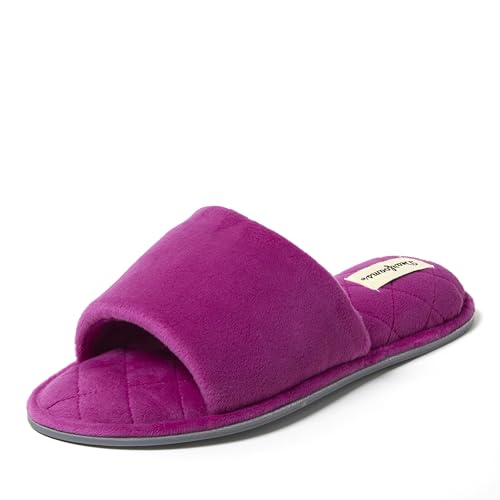 Dearfoams Women's Beatrice, MYSTIC PURPLE, M