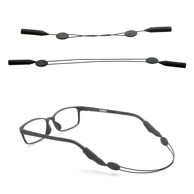eyeglasses retainer adjustable silicone eyeglasses strap sunglasses retainer silicone glasses cords