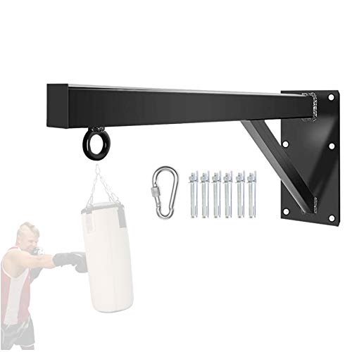 Soporte de pared resistente para saco de boxeo con mosquetón y bloqueo, gancho duradero para saco de boxeo para boxeo, fitness en casa