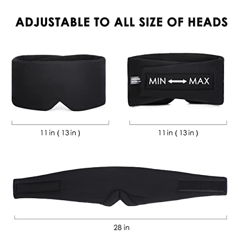 Freshme Handmade Cotton Sleep Mask & Migraine Relief Cap For Light Blocking Soft And Comfortable Blindfold Cover Adjustable Eye Blinder Headache Relief Cap For Women Men Side Sleeper Travel Nap Yoga #TOP4