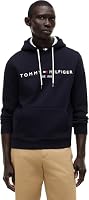Tommy Hilfiger Men's Jersey Logo Hoodie Medium Blue (Sky Captain 403)