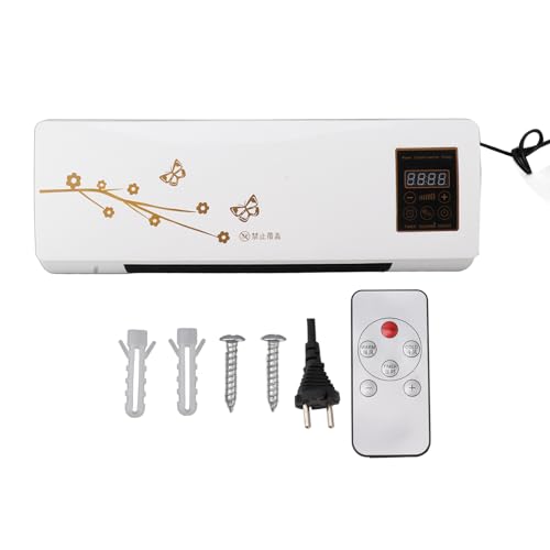 Climatiseur Mural en Céramique, Chauffage Rapide, Portable, pour la Maison, Télécommande 220V, Prise Ue