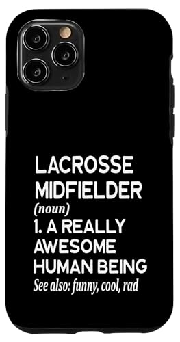ラクロス選手の定義 面白い - ミッドフィールダー ミッドフィールダー スマホケース iPhone 11 Pro 用