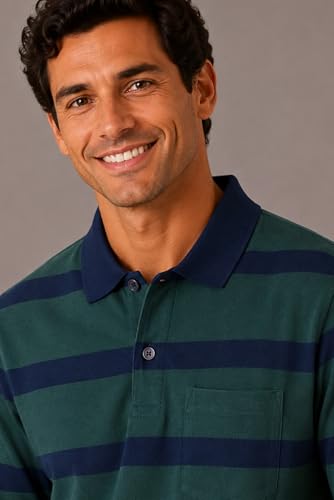 Image of SANE ORIGINALS Men's Full Sleeve Polo T-Shirt with Pocket, Premium Cotton Blend Collar Neck Tee