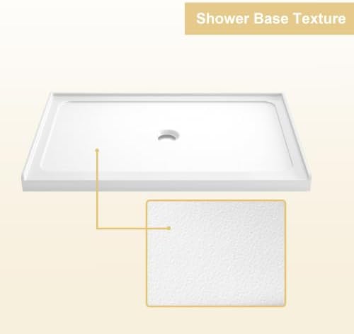 32" x 48" Shower Base Shower pan white Center Drain