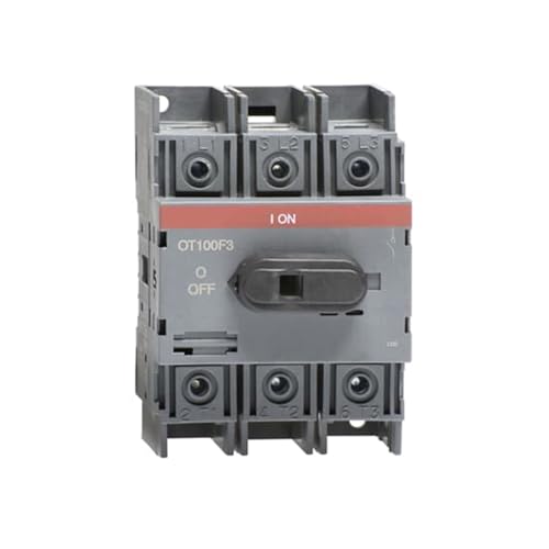 Interrupteur sectionneur triphasé OT100F3 compact de la gamme OT 16-160A pour tableau de commande