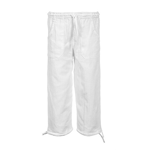 Tumia LAC - Pantalones Ligeros para niño - 100% Algodón - Tejido cómodo y Transpirable - Cintura elástica con cordón Ajustable Cover
