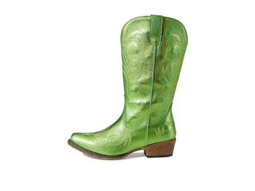 Image of ROPER Womens Riley Embroidered Snip Toe Casual Boots Mid Calf Low Heel 1-2 inch