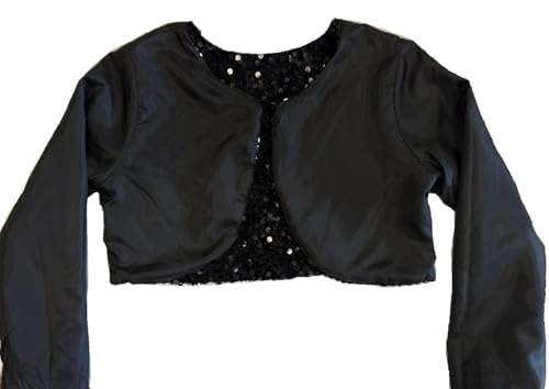 BNY Corner Little Girls Long Sleeve Sequin Top Cardigan Dress Coat Shrug Sweater4