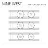 nine west womens crystal accented bracelet watch