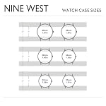 nine west womens crystal accented bracelet watch