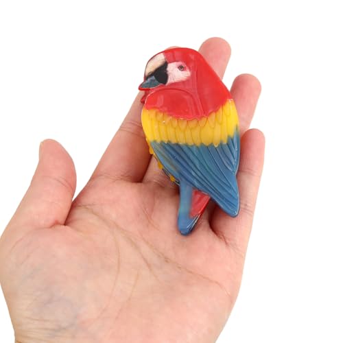 Colored Macaw Parrot Claw Clip,Cute Bird Animal Hair Claw Clip for Women,Cellulose Acetate Hair Clips for Girls,Acetate Marine Hair Accessories Gift