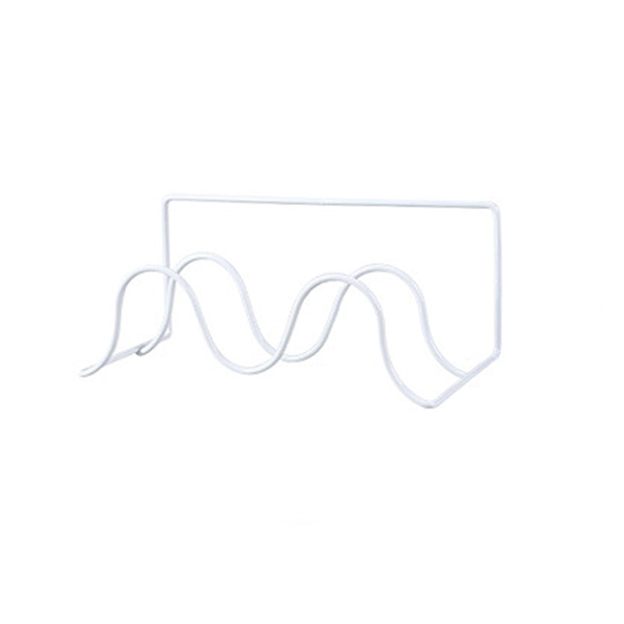 OFFSCH Double Layer Wall Mount Shoe Rack Space Saving Slippers Organizer for Home Easy Installation with Self Adhesive Hooks Heavy Duty Shelf White