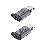 日本の中小企業 Micro-USB to USB-C 変換アダプタ データ転送 急速充電 microusb USB2.0 最大480Mbps 5V/3A Quick Charge 3.0規格 変換コネクタ アダプタ スマートフォン タブレット パソコン 56kΩレジスタ ストラップ付 アンドロイド 持ち運び uc0130e (2個セット, Micro-USBメス USB-Cオス)